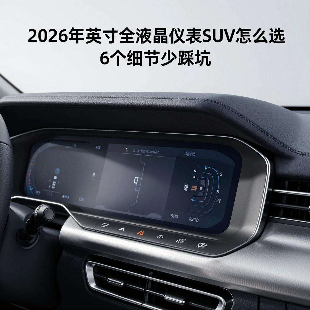 12.3英寸全液晶仪表SUV怎么选?2026年看这6个细节少踩坑 12.3英寸全液晶仪表SUV怎么选?2026年看这6个细节少踩坑(图2)