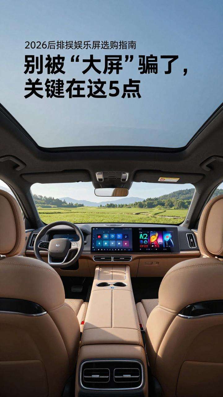 2026年后排娱乐屏SUV选购指南：别被“大屏”骗了，关键在这5点