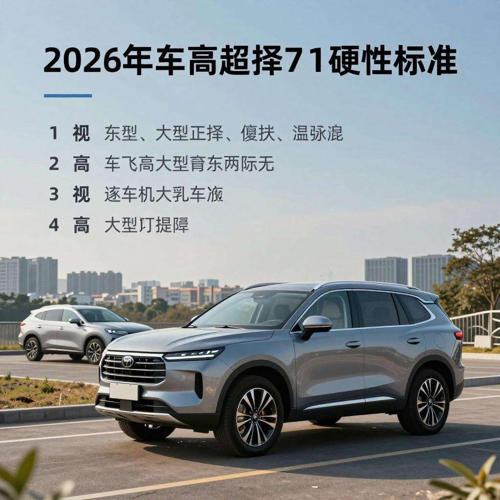 2026年车高超1.8米高大型SUV怎么选：不踩坑的7个硬标准(图3)