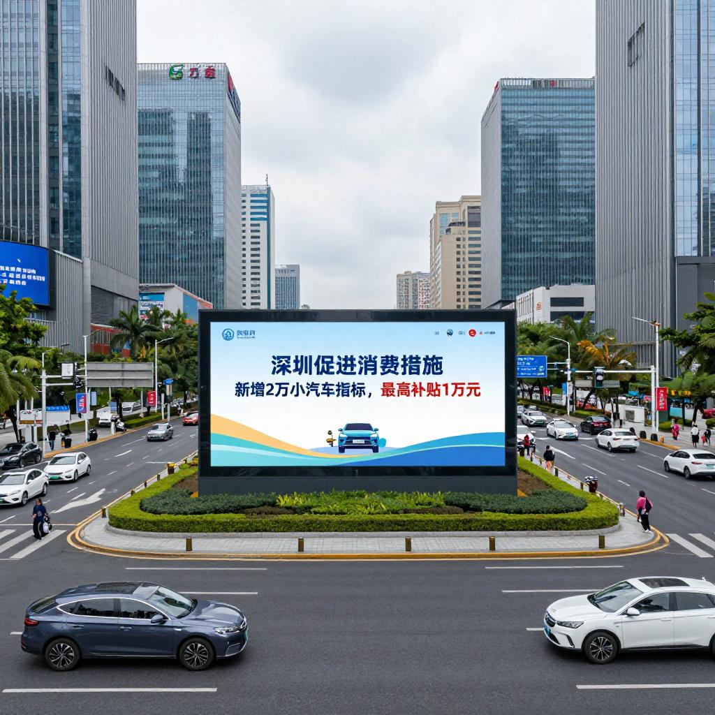 深圳发布促进消费措施 新增2万小汽车指标最高补贴1万元