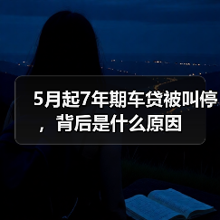 5月起7年期车贷被叫停,背后是什么原因(图2) 5月起7年期车贷被叫停,背后是什么原因(图2)