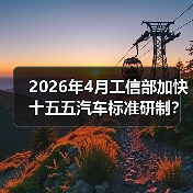 2026年4月工信部加快十五五汽车标准研制?别拿合规当核心竞争力(图1) 2026年4月工信部加快十五五汽车标准研制?别拿合规当核心竞争力(图1)