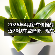 2026年4月新车价格战近70款车型降价,现在是不是捡漏的最佳时机?(图1) 2026年4月新车价格战近70款车型降价,现在是不是捡漏的最佳时机?(图1)
