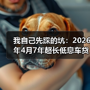 我自己先踩的坑:2026年4月7年超长低息车贷被紧急收紧(图4) 我自己先踩的坑:2026年4月7年超长低息车贷被紧急收紧(图4)