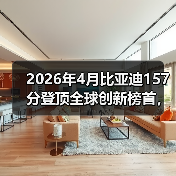 2026年4月比亚迪157分登顶全球创新榜首,这分数到底意味着什么?(图2) 2026年4月比亚迪157分登顶全球创新榜首,这分数到底意味着什么?(图2)