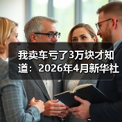 我卖车亏了3万块才知道:2026年4月新华社报道汽车以旧换新成绩斐然(图3) 我卖车亏了3万块才知道:2026年4月新华社报道汽车以旧换新成绩斐然(图3)