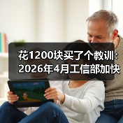 花1200块买了个教训:2026年4月工信部加快产业关键核心标准研制(图1) 花1200块买了个教训:2026年4月工信部加快产业关键核心标准研制(图1)