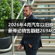 2026年4月汽车以旧换新带动销售额超2694亿元,你参与了吗?(图3) 2026年4月汽车以旧换新带动销售额超2694亿元,你参与了吗?(图3)