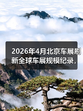 2026年4月北京车展刷新全球车展规模纪录,我为什么后悔没早去?(图2) 2026年4月北京车展刷新全球车展规模纪录,我为什么后悔没早去?(图2)