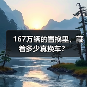 167万辆的置换里,藏着多少真换车?(图2) 167万辆的置换里,藏着多少真换车?(图2)