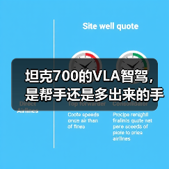 坦克700的VLA智驾,是帮手还是多出来的手?(图1) 坦克700的VLA智驾,是帮手还是多出来的手?(图1)