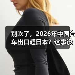 别吹了,2026年中国汽车出口超日本?这事没那么简单(图4) 别吹了,2026年中国汽车出口超日本?这事没那么简单(图4)