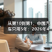 从第10到第1,中国汽车只用5年:2026年4月一季度出口超越日本(图3) 从第10到第1,中国汽车只用5年:2026年4月一季度出口超越日本(图3)