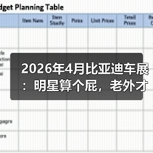 2026年4月比亚迪车展:明星算个屁,老外才是流量密码(图1) 2026年4月比亚迪车展:明星算个屁,老外才是流量密码(图1)