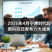 2026年4月宁德时代超级科技日发布六大成果,这波操作到底牛在哪?(图4) 2026年4月宁德时代超级科技日发布六大成果,这波操作到底牛在哪?(图4)