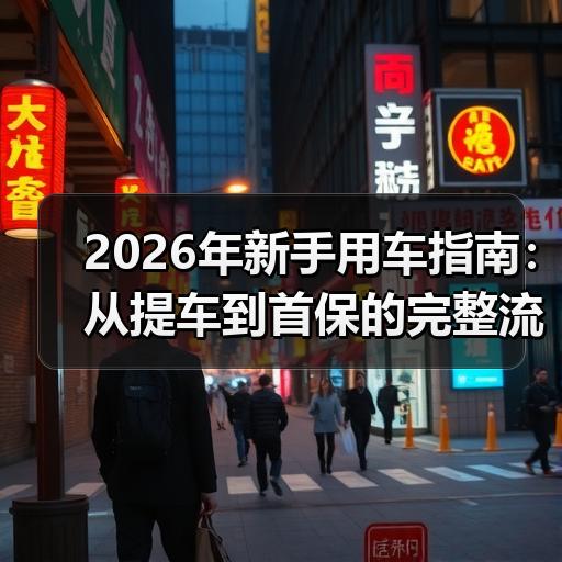 2026年新手用车指南：从提车到首保的完整流程与避坑清单 - 启芯宜民行车讯