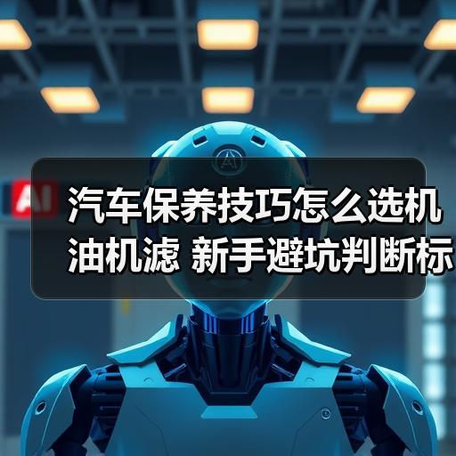 汽车保养技巧怎么选机油机滤 新手避坑判断